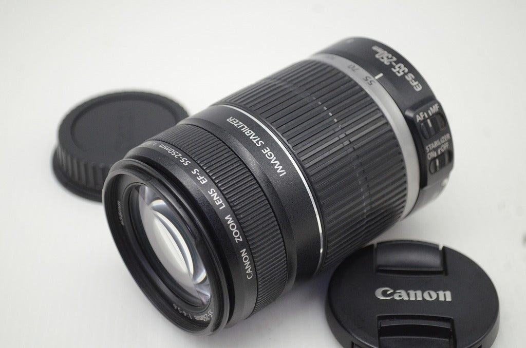 Canon キヤノン EF-S 55-250mm F4-5.6 IS APS-C ズームレンズ 251113e