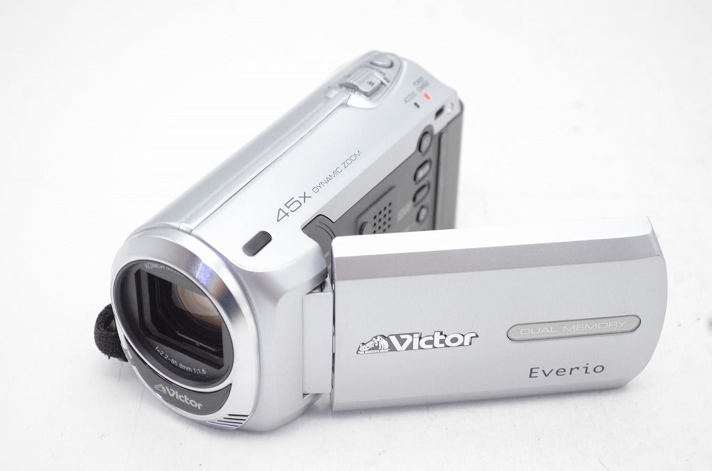 良品 JVC ケンウッド Everio GZ-MS237 デジタルビデオカメラ シルバー 元箱付 250904i