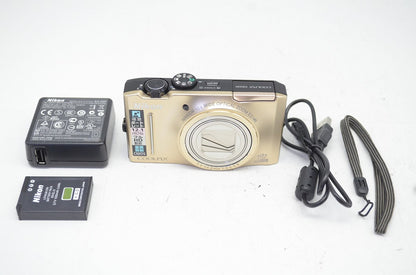 Nikon ニコン COOLPIX S8100 コンパクトデジタルカメラ ゴールド 250903d