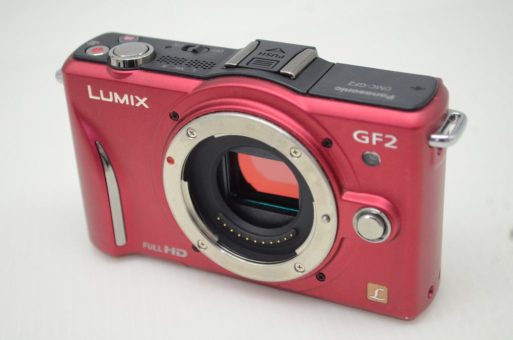 Panasonic パナソニック LUMIX DMC-GF2 ボディ ミラーレス一眼カメラ レッド 251028c