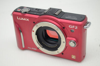 Panasonic パナソニック LUMIX DMC-GF2 ボディ ミラーレス一眼カメラ レッド 251028c