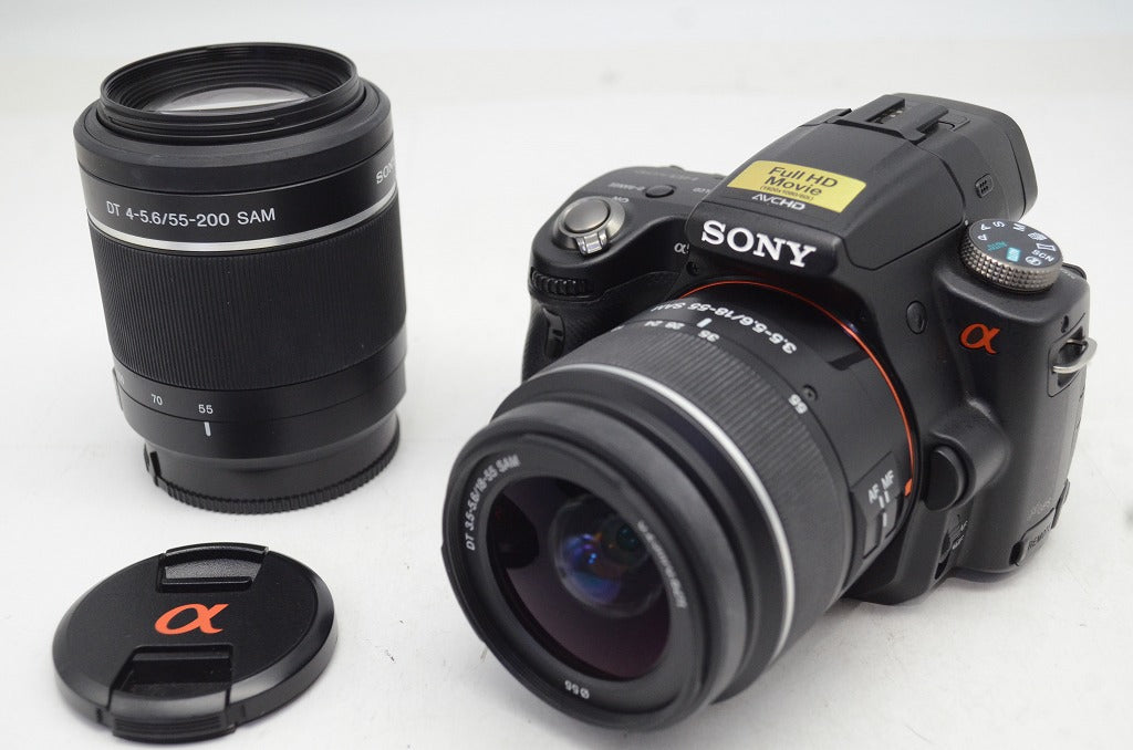 良品 SONY ソニー α55 SLT-A55VY ダブルズームレンズキット デジタル一眼レフカメラ 250910a