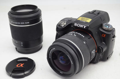 良品 SONY ソニー α55 SLT-A55VY ダブルズームレンズキット デジタル一眼レフカメラ 250910a