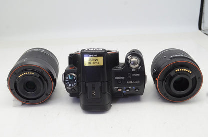 良品 SONY ソニー α55 SLT-A55VY ダブルズームレンズキット デジタル一眼レフカメラ 250910a