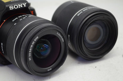 良品 SONY ソニー α55 SLT-A55VY ダブルズームレンズキット デジタル一眼レフカメラ 250910a