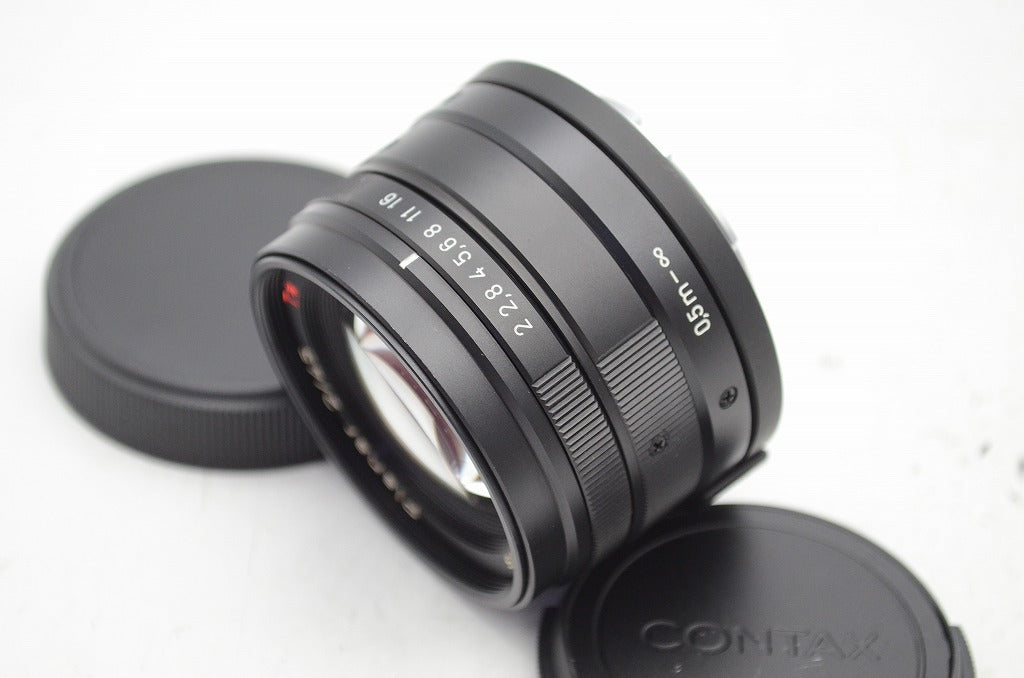 レア 美品 CONTAX コンタックス Carl Zeiss Planar T* 45mm F2 G用 単焦点レンズ ブラック 250911b