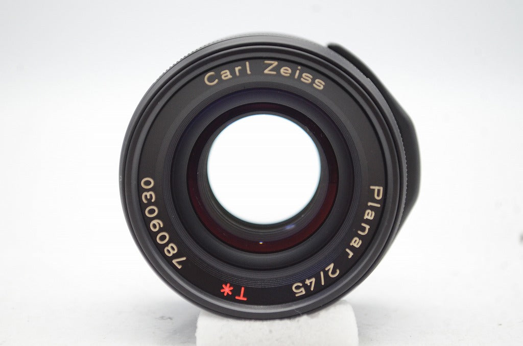レア 美品 CONTAX コンタックス Carl Zeiss Planar T* 45mm F2 G用 単焦点レンズ ブラック 250911b
