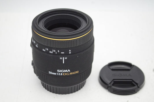良品 SIGMA シグマ 50mm F2.8 EX DG MACRO Canon キヤノン EFマウント 単焦点レンズ 250911m