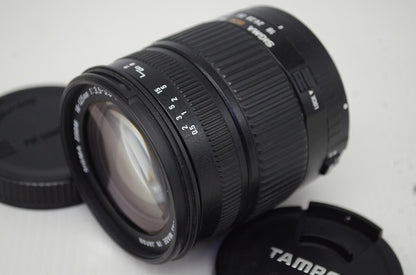良品 SIGMA シグマ 18-125mm F3.5-5.6 DC Canon キヤノン EFマウント APS-C ズームレンズ フード付 251107e