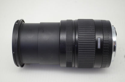 良品 SIGMA シグマ 18-125mm F3.5-5.6 DC Canon キヤノン EFマウント APS-C ズームレンズ フード付 251107e