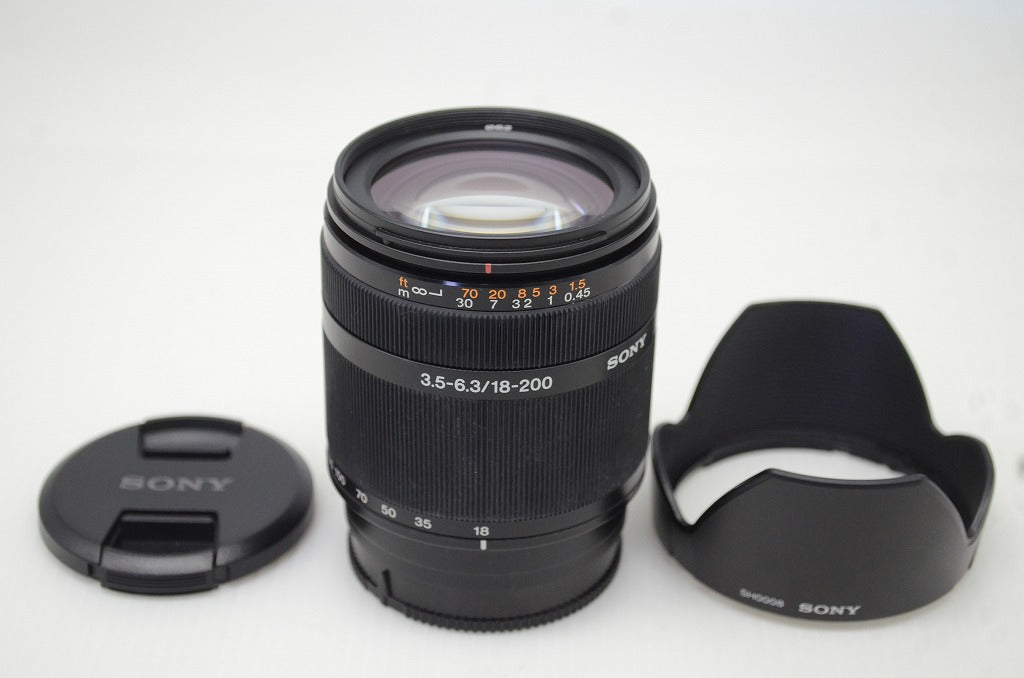 SONY ソニー DT 18-200mm F3.5-6.3 SAL18200 MINOLTA ミノルタ αマウント APS-C ズームレンズ フード付 251118j