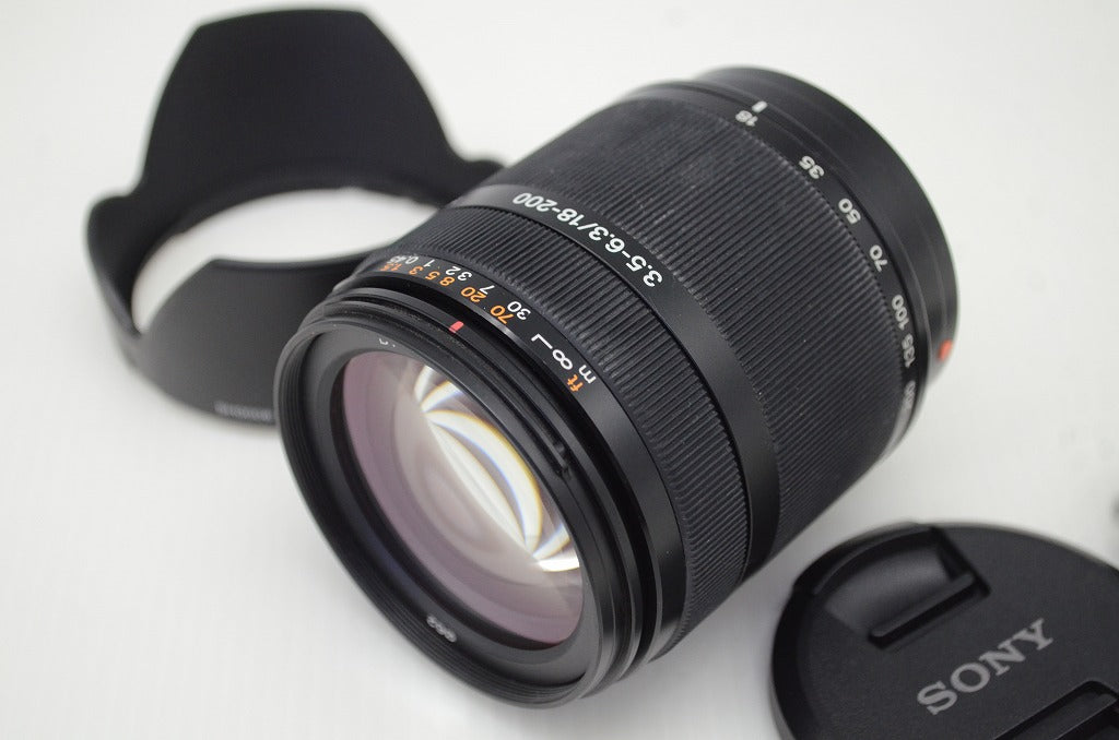 SONY ソニー DT 18-200mm F3.5-6.3 SAL18200 MINOLTA ミノルタ αマウント APS-C ズームレンズ フード付 251118j