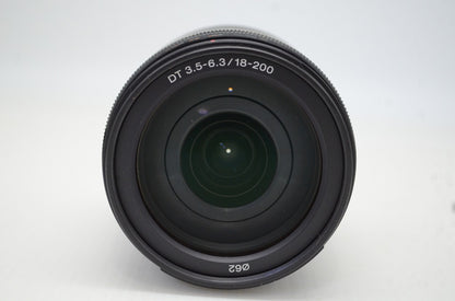 SONY ソニー DT 18-200mm F3.5-6.3 SAL18200 MINOLTA ミノルタ αマウント APS-C ズームレンズ フード付 251118j