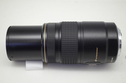 良品 Canon キヤノン EF 75-300mm F4-5.6 IS USM フルサイズ ズームレンズ フード ポーチ付 251112j