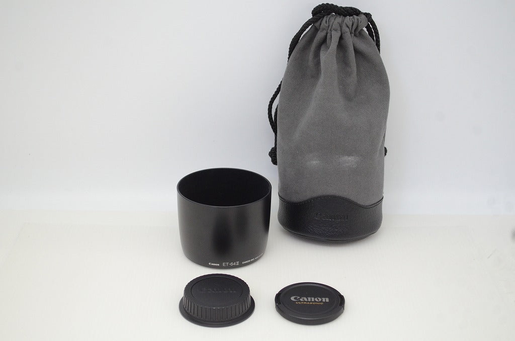 良品 Canon キヤノン EF 75-300mm F4-5.6 IS USM フルサイズ ズームレンズ フード ポーチ付 251112j