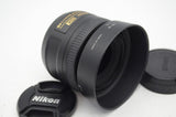 美品 Nikon AF-S DX NIKKOR 35mm F1.8G APS-C 単焦点レンズ フード ポーチ付 250224al