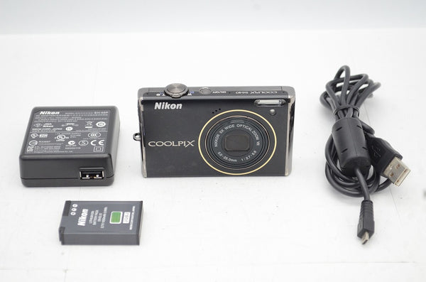 良品 Nikon ニコン COOLPIX S640 コンパクトデジタルカメラ ブラック 250224t