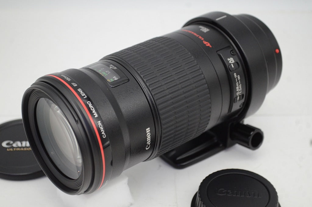 良品 Canon キヤノン EF 180mm F3.5L MACRO USM フルサイズ フード付 250911p