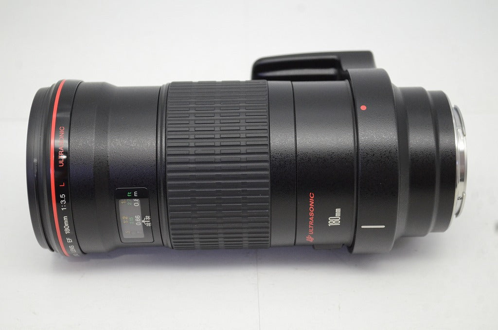 良品 Canon キヤノン EF 180mm F3.5L MACRO USM フルサイズ フード付 250911p