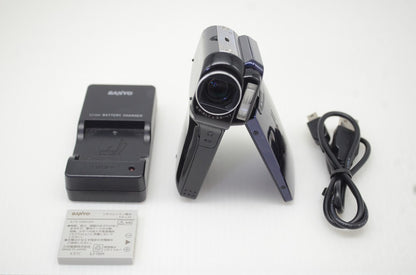 SANYO サンヨー Xacti DMX-CG6 デジタルビデオカメラ ネイビー 251118c