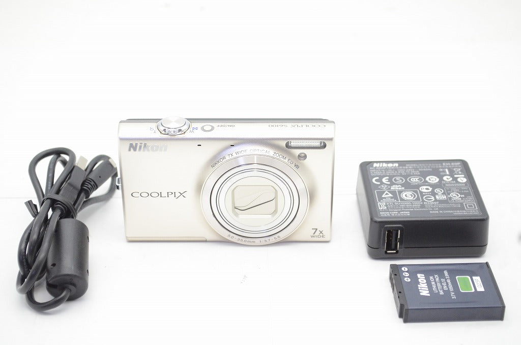 訳あり品 Nikon ニコン COOLPIX S6100 コンパクトデジタルカメラ シルバー 250912h