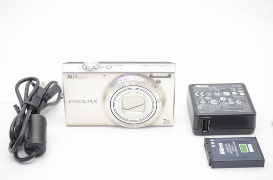 訳あり品 Nikon ニコン COOLPIX S6100 コンパクトデジタルカメラ シルバー 250912h