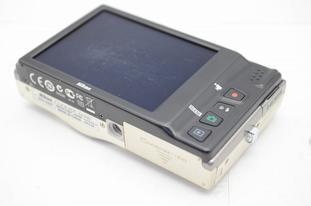 訳あり品 Nikon ニコン COOLPIX S6100 コンパクトデジタルカメラ シルバー 250912h