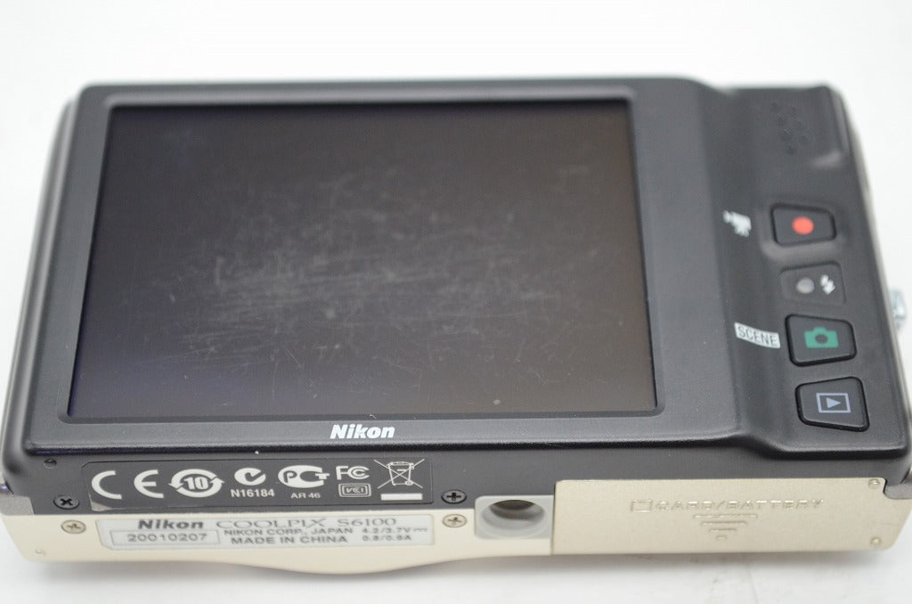 訳あり品 Nikon ニコン COOLPIX S6100 コンパクトデジタルカメラ シルバー 250912h
