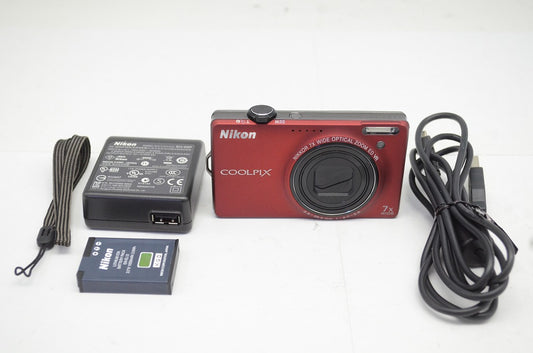 Nikon COOLPIX S6000 コンパクトデジタルカメラ レッド 250916e