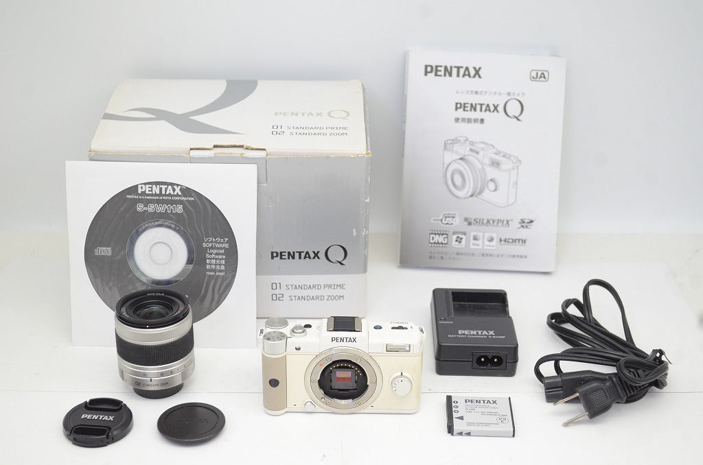 良品 PENTAX Q ズームレンズキット 標準ズーム 02 STANDARD ZOOM ミラーレス 元箱付 250820ma