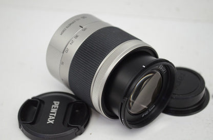 良品 PENTAX ペンタックス 06 TELEPHOTO ZOOM 15-45mm F2.8 ズームレンズ シルバー 元箱付 250820ap