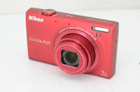 良品 Nikon ニコン COOLPIX S6100 コンパクトデジタルカメラ レッド 元箱付 240416f