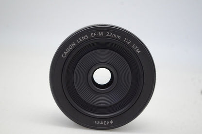 Canon キヤノン EF-M 22mm F2 STM EF-Mマウント ブラック 単焦点レンズ 251119k