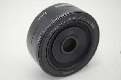Canon キヤノン EF-M 22mm F2 STM EF-Mマウント ブラック 単焦点レンズ 251119k