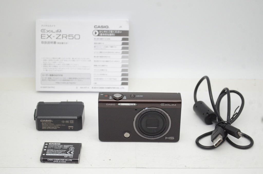良品 CASIO カシオ EXILIM EX-ZR50 コンパクトデジタルカメラ ブラウン 250916f