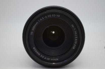 美品 Nikon ニコン AF-P DX NIKKOR 70-300mm F4.5-6.3G ED VR APS-C ズームレンズ 250912k