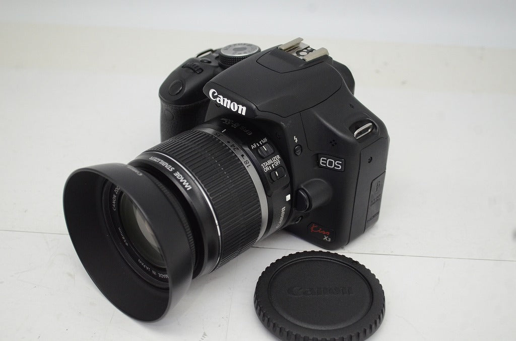 Canon EOS Kiss X3 レンズキット EF-S 18-55mm F3.5-5.6 IS デジタル一眼レフカメラ 元箱付 250912j