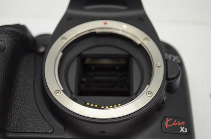 Canon EOS Kiss X3 レンズキット EF-S 18-55mm F3.5-5.6 IS デジタル一眼レフカメラ 元箱付 250912j