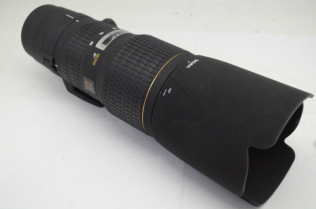 訳あり品 SIGMA シグマ APO 100-300mm F4 EX HSM IF Canon EFマウント ズームレンズ フード付 250915v