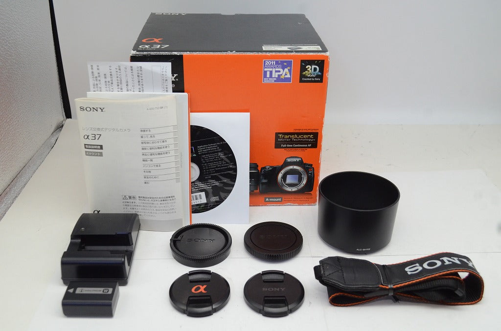 良品 SONY ソニー SLT-A37Y ダブルズームレンズキット デジタル一眼レフカメラ 元箱付 250917c