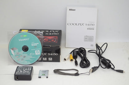 良品 Nikon COOLPIX S4150 ニコン コンパクトデジタルカメラ レッド 元箱付 250917d