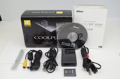 Nikon ニコン COOLPIX S510 コンパクトデジタルカメラ シルバー 元箱付 250919c