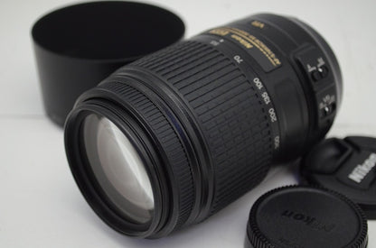 Nikon ニコン AF-S DX NIKKOR 55-300mm F4.5-5.6G ED VR APS-C ズームレンズ フード付 250918c