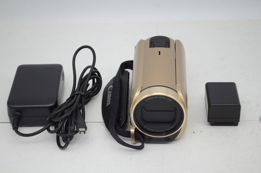 美品 Canon キヤノン iVIS HF R62 デジタルビデオカメラ ゴールド 250915j