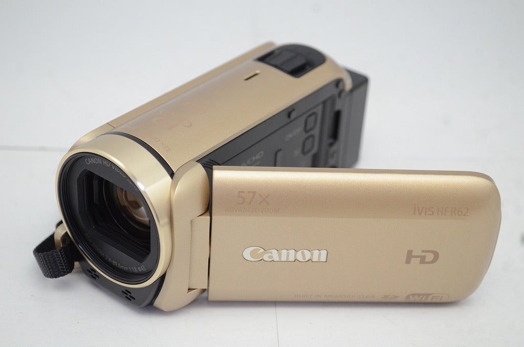 美品 Canon キヤノン iVIS HF R62 デジタルビデオカメラ ゴールド 250915j