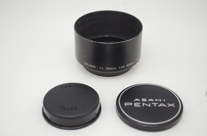 PENTAX ペンタックス SMC TAKUMAR 105mm F2.8 M42マウント 単焦点レンズ フード付 251120a