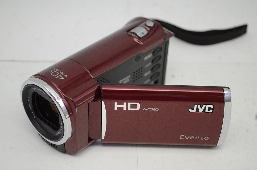 美品 JVC ケンウッド Everio GZ-HM450 デジタルカメラ ルージュレッド 250917f
