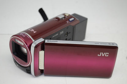 良品 JVC ケンウッド Everio GZ-HM880 デジタルビデオカメラ レッド 元箱付 250915f