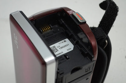 良品 JVC ケンウッド Everio GZ-HM880 デジタルビデオカメラ レッド 元箱付 250915f