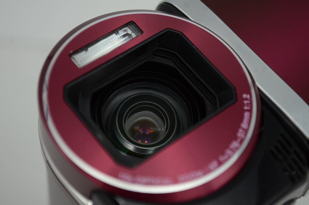 良品 JVC ケンウッド Everio GZ-HM880 デジタルビデオカメラ レッド 元箱付 250915f